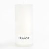 Hot Flamant Beth, Kaars, Kleur Wit, 9X20Cm