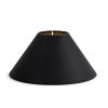 New Flamant Circum, Lampenkap, Zwart En Goud, Conisch, 23 Cm