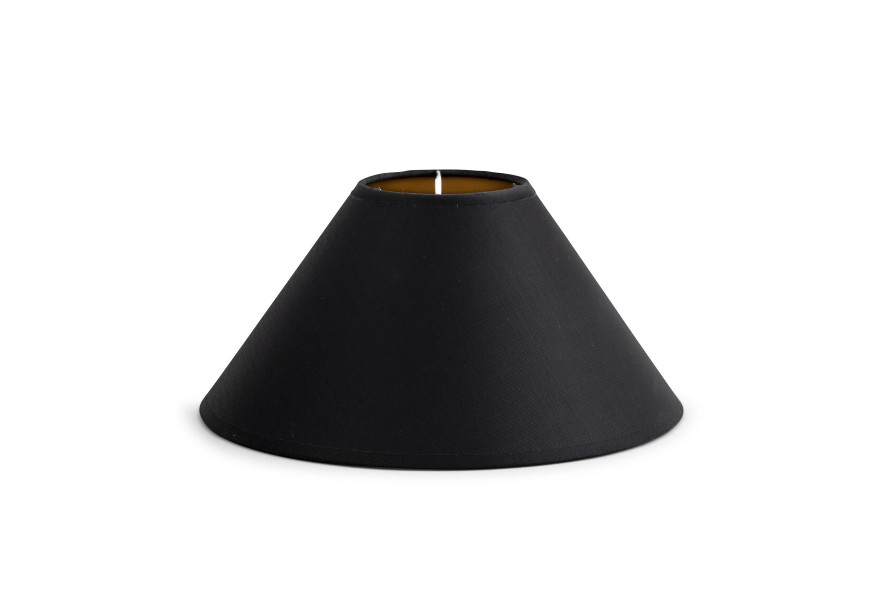 New Flamant Circum, Lampenkap, Zwart En Goud, Conisch, 23 Cm