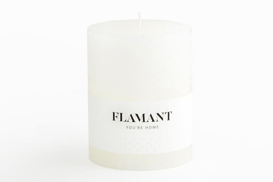 Wholesale Flamant Beth, Kaars, Kleur Wit, 9X11,5Cm