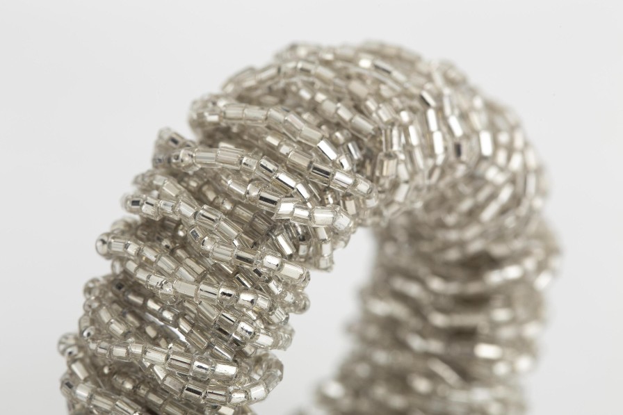Wholesale Flamant Meina, Servetring, Kralen, Zilver