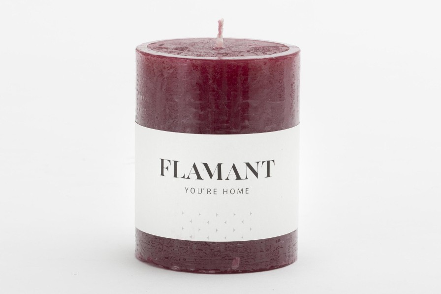 Hot Flamant Beth, Kaars, Kleur Balmoral Rood, 7X9Cm