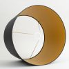 Best Flamant Lindro, Lampenkap, Zwart En Goud, Cilinder, 50 Cm