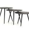 Best Flamant Robyn, Bijzettafel, Teruggewonnen Teak, Rond, Set Van 3