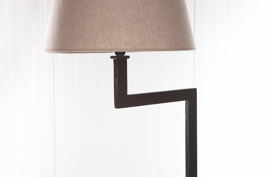 Best Flamant Martha, Staande Lamp, Bruin/Zwart, Messing