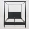 Hot Flamant Cape Cod, Hemelbed, Zwart, 180 Cm