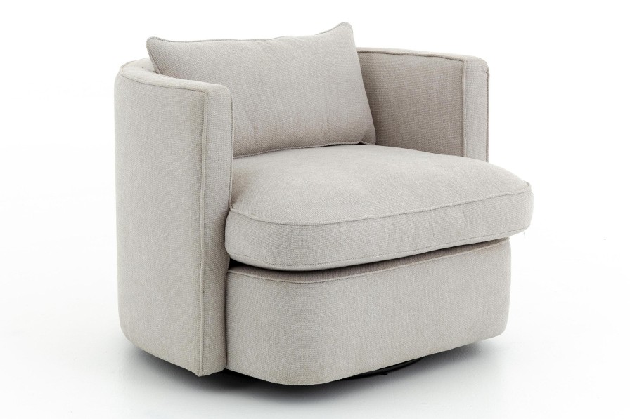 New Flamant Nelia, Fauteuil, Naturel, Draaibaar