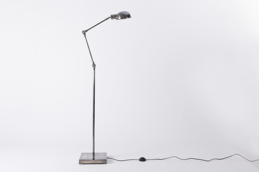 New Flamant Twist, Staande Lamp, Antiek Zilver, Verstelbaar