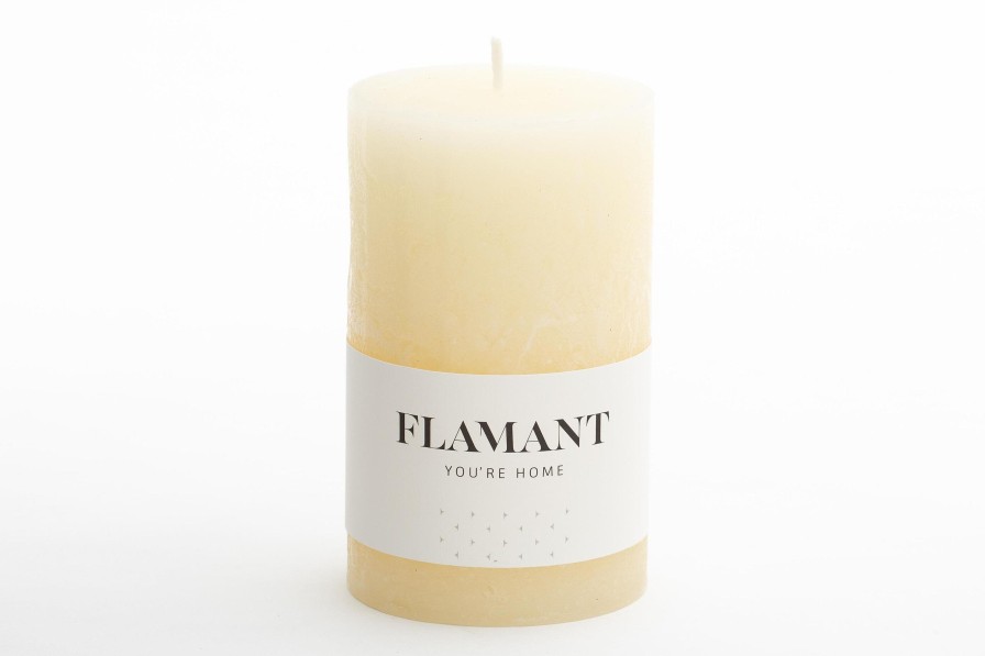 Clearance Flamant Beth, Kaars, Kleur Creme, 7X11,5Cm