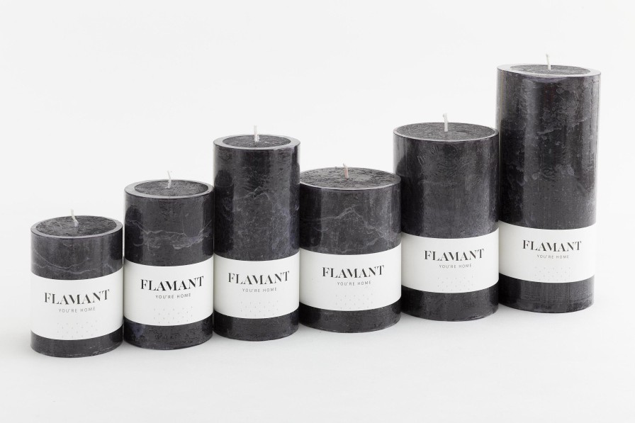 Hot Flamant Beth, Kaars, Kleur Zwart, 9X15Cm