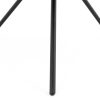 New Flamant Madison, Bijzettafel, Eiken En Metaal, Rond, 60 Cm, Donkerbruin