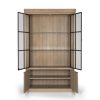 Clearance Flamant Ijzeren Jason, Kast, Verweerd Eikenhout, 2 Ijzeren Deuren