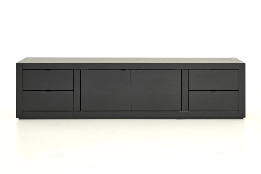 Wholesale Flamant Bjorn, Tv-Meubel, Zwart, 2 Deuren, 4 Lades
