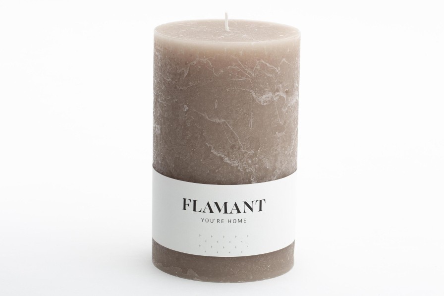 Hot Flamant Beth, Kaars, Kleur Taupe, 9X15Cm