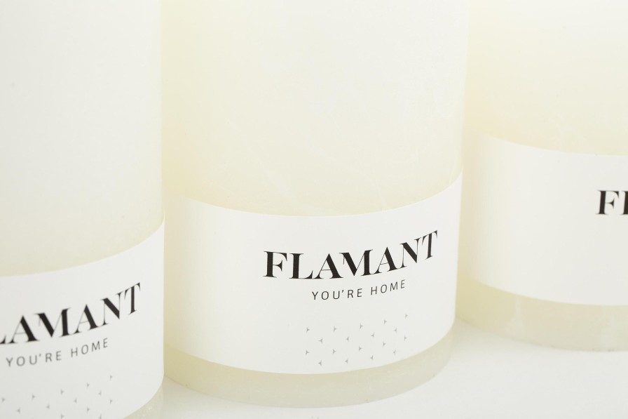 Online Flamant Beth, Kaars, Kleur Wit, 9X15Cm