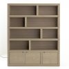 Clearance Flamant Bjorn, Boekenkast, Verweerd Eiken, Met Dimbare Led-Verlichting