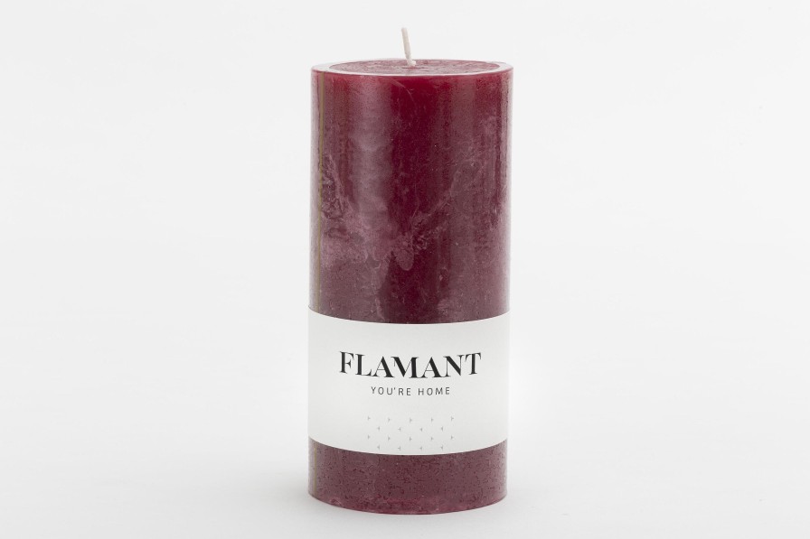 Clearance Flamant Beth, Kaars, Kleur Balmoral Rood, 7X15Cm