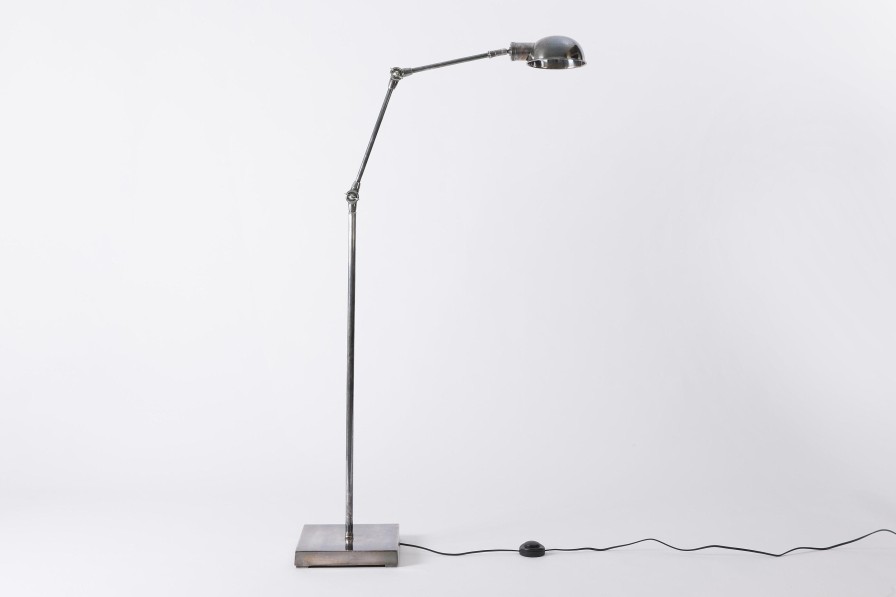 New Flamant Twist, Staande Lamp, Antiek Zilver, Verstelbaar