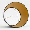 Hot Flamant Lindro, Lampenkap, Zwart En Goud, Cilinder, 30 Cm